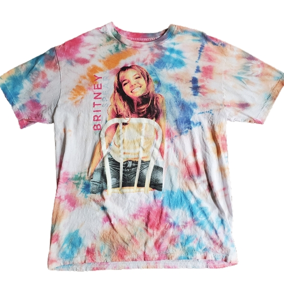 Upcycled Britney Spears Tie Dye Shirt 